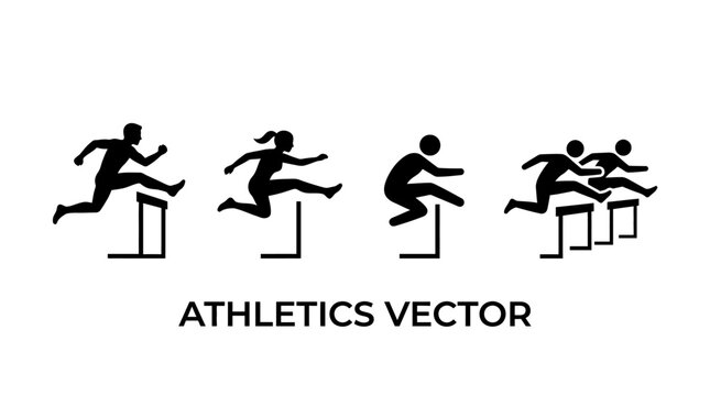Athletes in Motion Hurdle Race.