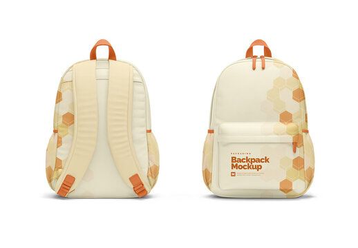 Backpack Mockup Design for Label Printing and Brand Showcase