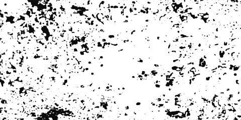 Obraz premium Vintage black paint stroke texture with grunge ink splashes and rough distressed overlay on white background vector style.