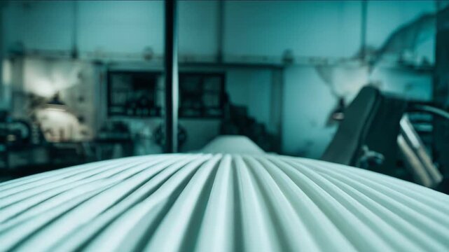 Additive manufacturing machine creating an intricate object using a layering process, highlighting innovation, technology, and modern industrial production in a specialized workspace