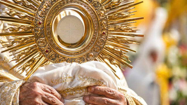 Corpus Christi eucharistic celebration, religious theme with ceremonial elements