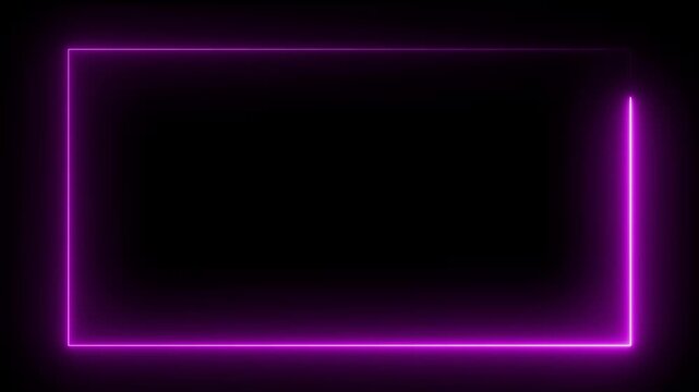 Looping animation of a glowing neon rectangle frame, Animation of glowing neon rectangles abstract background.
abstract glowing neon rectangle frame animation green screen 4k.