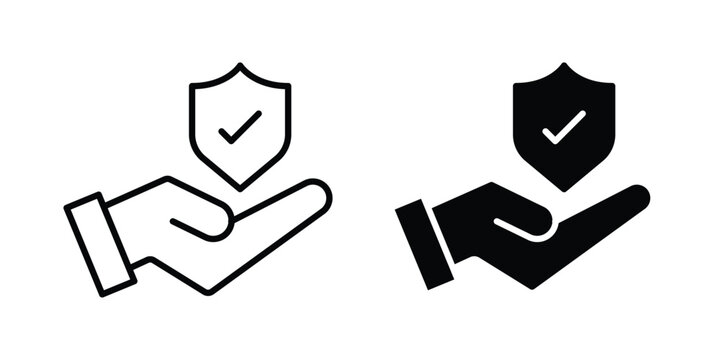 Policyholder icon editable. Vector symbols in strokes