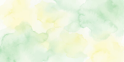 Obraz premium Abstract colorful watercolor background featuring a vintage paper texture with blue clouds and yellow sunlight across a bright summer sky atmosphere