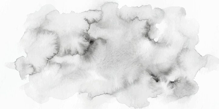 Abstract blue ink splashes and watercolor smoke explode like winter ice clouds against a vintage white texture, blending nature and air into a light isolated weather transition