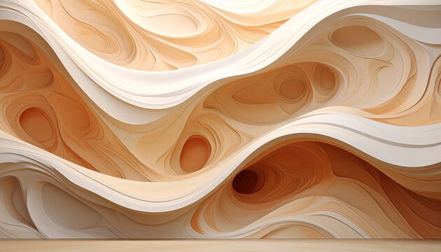 Abstract swirling forms