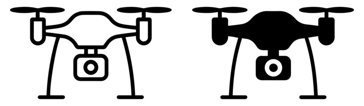 camera drone surveillance icon