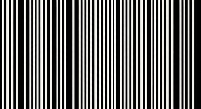 Infinite Black and White Stripes: A Modern Digital Art Abstract