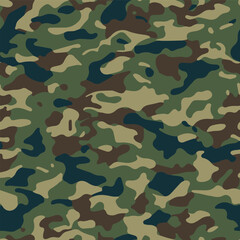 Fototapeta premium Camouflage Seamless Pattern Vector Pattern 10