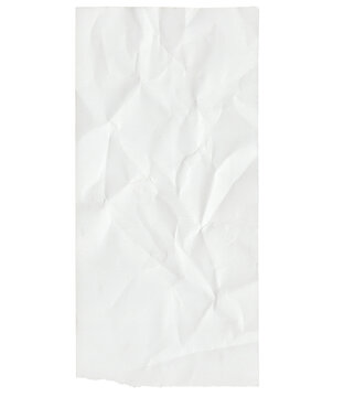 Blank Crumpled Receipt Paper Texture