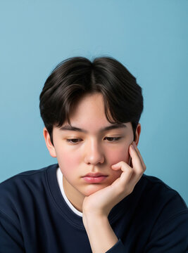 펜을 든 비즈니스 남성 프로필 / Business Male Profile Holding a Pen