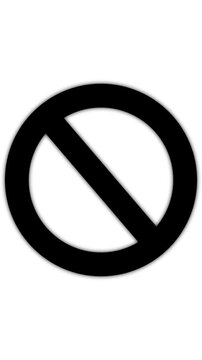 Vertical video for social media:prohibition and restriction symbol concept .Red for bidden sign with diagonal slash representing.