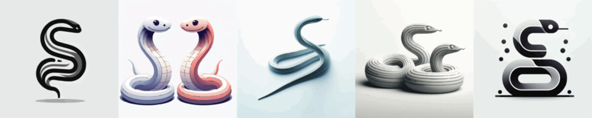 Fototapeta premium Snake Vector Illustration