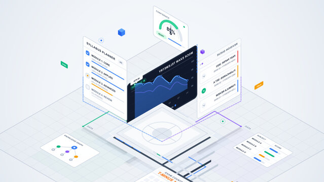 Education progress dashboard with syllabus planner