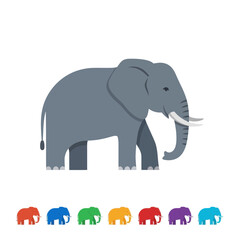 Fototapeta premium A Collection of Colorful Elephant Illustrations