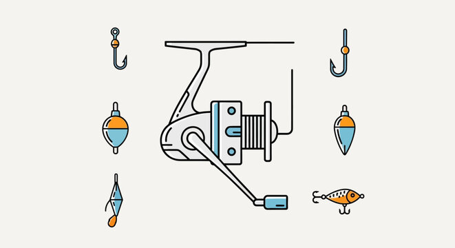 Fishing gear and tackle accessories.
