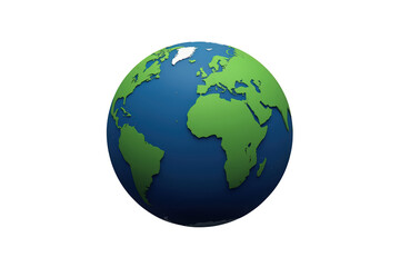 Fototapeta premium Earth globe showing continents, global environment concept, world mapping and geography, planet ecology and travel banner
