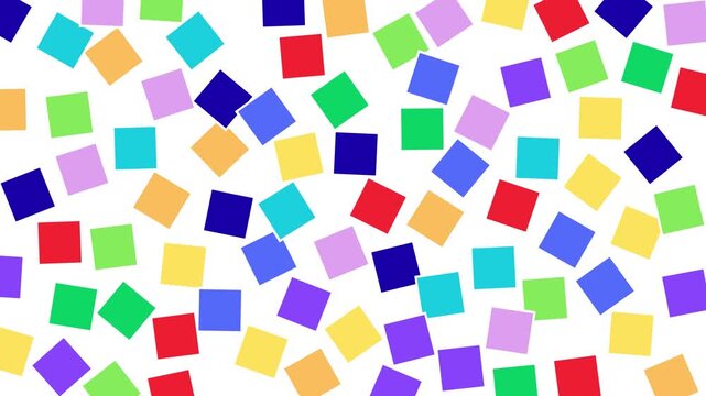 Colorful Geometric Square Seamless Motion Background Pattern for Modern Digital Design