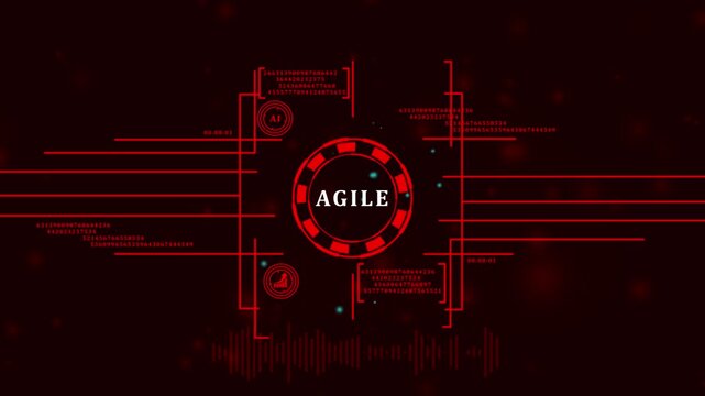 Business, Technology, Internet and network concept. Agile Software Development.4k video