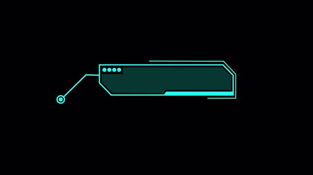 call out banner futuristic Future technology interface data sci-fi display screen 4k in transparent background