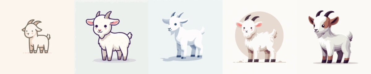 Fototapeta premium Goat Vector Illustration