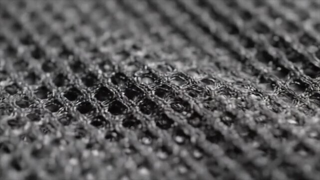 Close-up view of water droplets on a textured surface