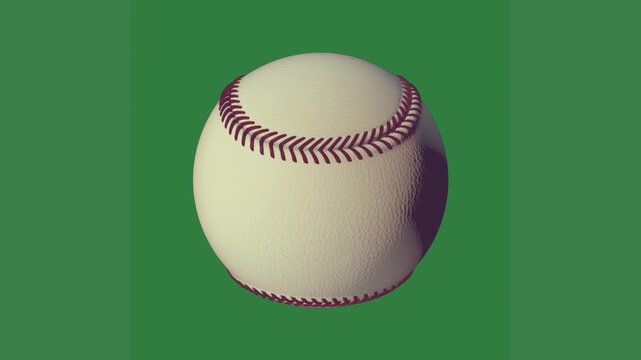 A baseball ball on green screen and animated chromakey background expression design elements frame motion style movement figure creative cartoonish scene gesture composition emotion