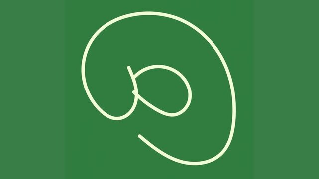 A green background with the letter in middle and q on it white at symbol green screen animated chromakey background composition creative style motion design depth backgrounds gesture