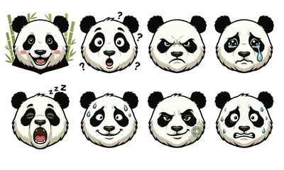 Naklejka premium panda bear vector