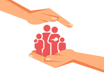 protecting family happiness with future health insurance © vector next