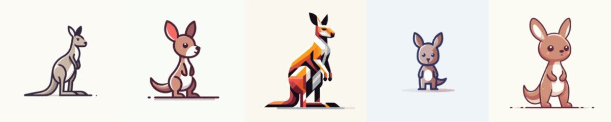 Obraz premium Kangaroo Vector Illustration