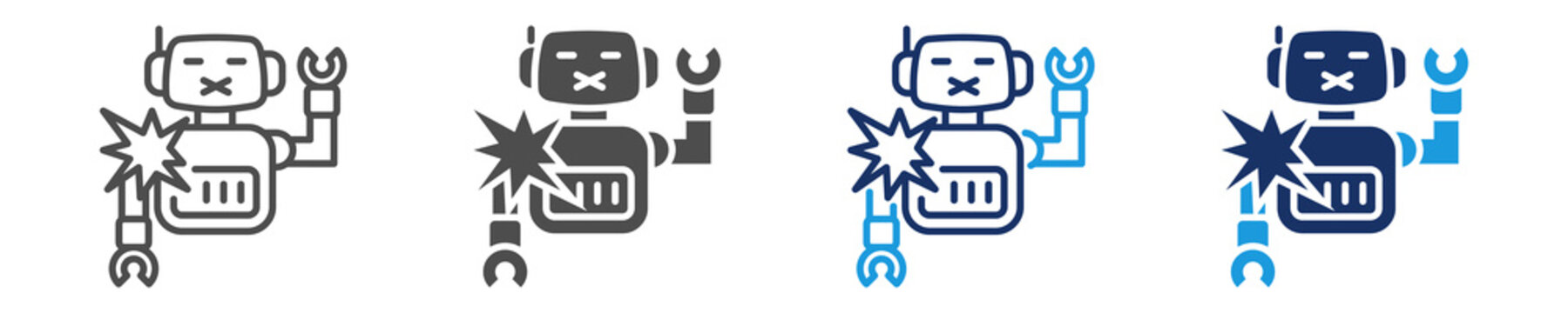 exploding icon set with multi concept