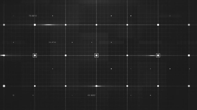 Digital Hi Tech Grid Technology Background
Technology background with black and white minimal digital data patterns on a graphic grid