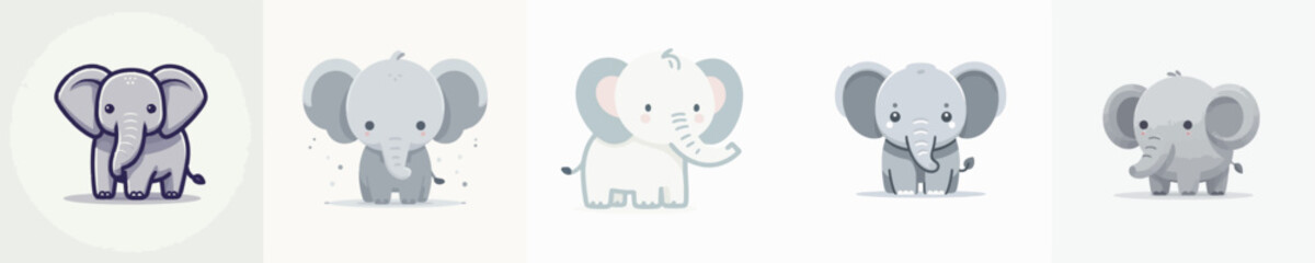 Obraz premium Elephant Vector Illustration