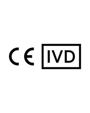 CE logo, IVD symbol vector sign SVG