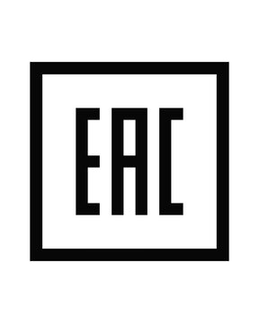 EAC black symbol vector sign SVG.