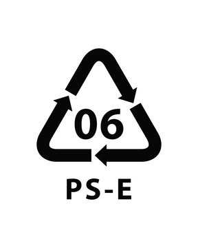 Expanded Polystyrene symbol vector black sign SVG