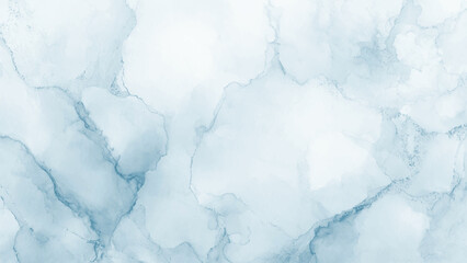 Fototapeta premium Soft blue marble texture with white background and gentle veining pattern elegant design element