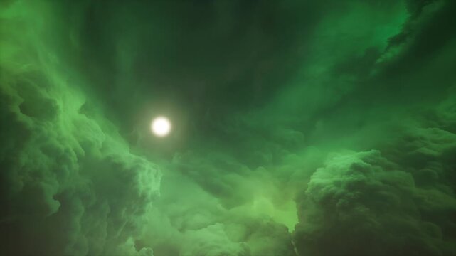 Chaotic Skies On The Background 74
