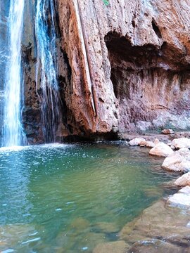 waterfall in the mountains Source oum Errabi3 khenifra 