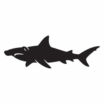 Hammerhead Shark Silhouette Icon