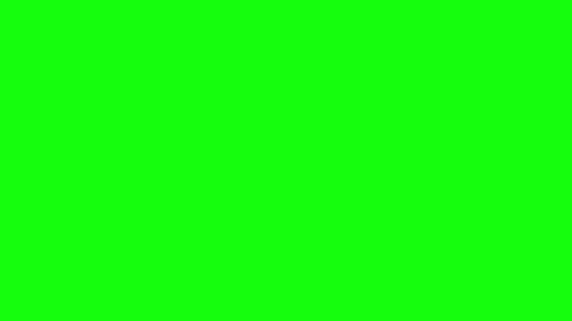 Animated pending stamp graphic with green screen background for easy editing, multiple styles