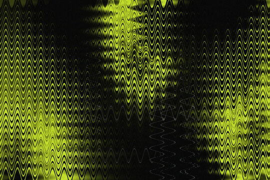 Glitchy green and black digital distortion effect