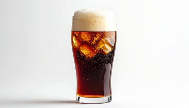 Background with Isolated Root Beer Float sweet