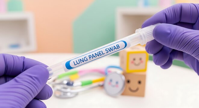 Lung panel swab test kit for medical diagnosis and virus detection