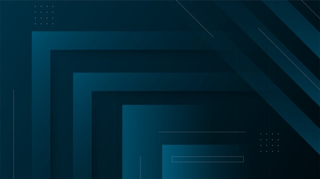 Futuristic 3d digital technology concept featuring an abstract blue background with squares and light frame for a blank business computer wallpaper design
