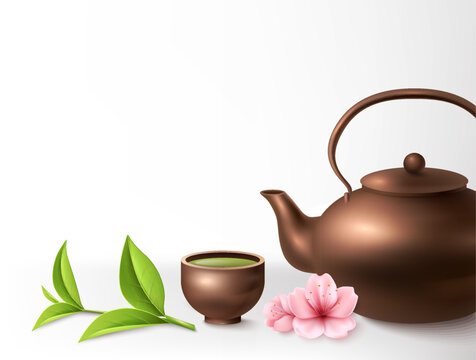 Asian Tea Ceremony Composition