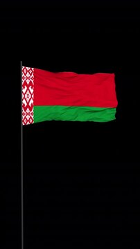 Belarus Flag Animation Transparent Background