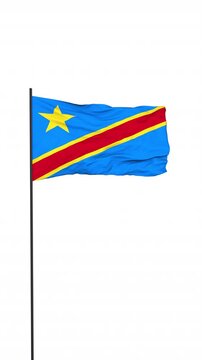 Congo Flag Animation Transparent Background