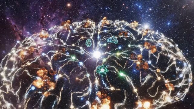 Bright cosmic energy burst in deep galaxy space